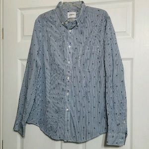 New Goodfellow Button Down Dress Shirt ~ L ~Blue
